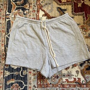 Aerie Gray Lounge waffle shorts pull on | L